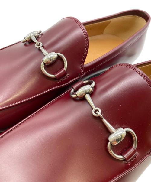 GUCCI（グッチ）GUCCI (グッチ) ホースビット  ローファー バーガンディー サイズ:6の古着・服飾アイテム