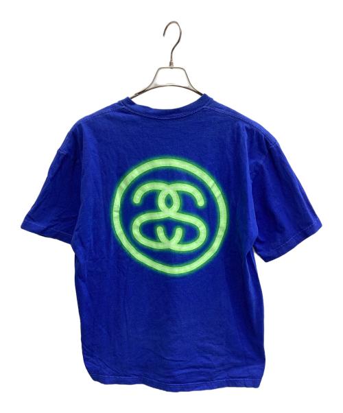 stussy（ステューシー）stussy (ステューシー) 00s ネオンTEE ブルー サイズ:XLの古着・服飾アイテム