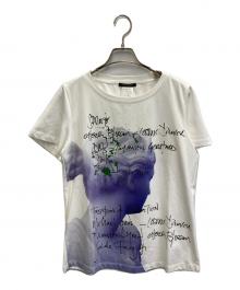 MARINA RINALDI（マリナリナルディ）の古着「プリントTシャツ」｜ホワイト