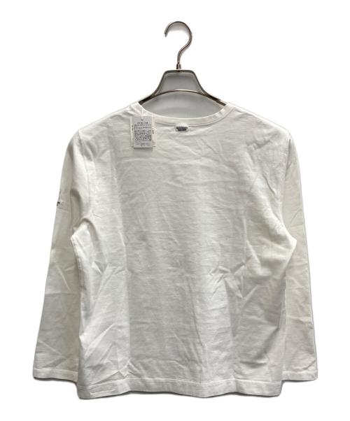 Mademoiselle NON NON（マドモアゼルノンノン）Mademoiselle NON NON (マドモアゼルノンノン) 刺繍ワッペン&ネームTシャツ ホワイト サイズ:42（LL）の古着・服飾アイテム