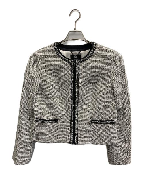 23区（ニジュウサンク）23区 (ニジュウサンク) ツイードセットアップ グレー サイズ:42の古着・服飾アイテム