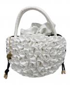 JENNEジェンヌ）の古着「フリルカゴバッグ」｜ホワイト