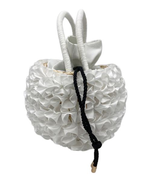 JENNE（ジェンヌ）JENNE (ジェンヌ) フリルカゴバッグ ホワイトの古着・服飾アイテム