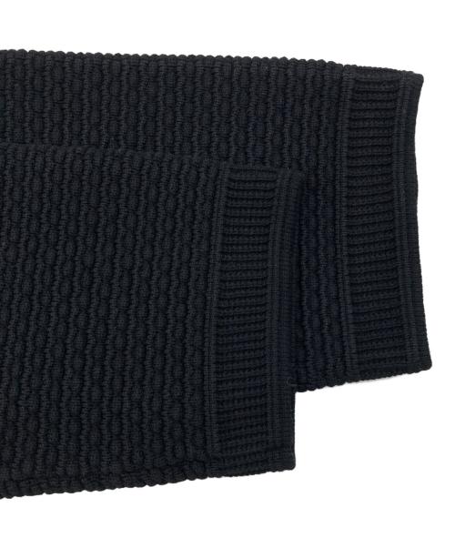 anuans（アニュアンス）anuans (アニュアンス) ノーカラーラーベンニットジャケット ブラック サイズ:2の古着・服飾アイテム