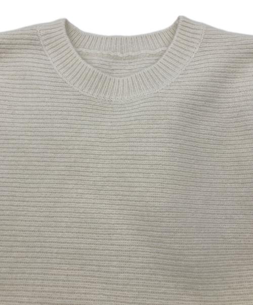 anuans（アニュアンス）anuans (アニュアンス) ペプラムショートニットトップス アイボリー サイズ:1の古着・服飾アイテム