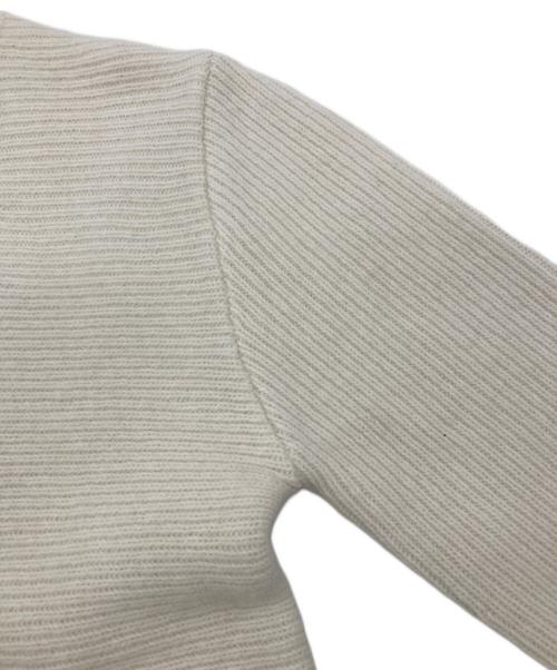 anuans（アニュアンス）anuans (アニュアンス) ペプラムショートニットトップス アイボリー サイズ:1の古着・服飾アイテム