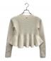 anuans (アニュアンス) ペプラムショートニットトップス アイボリー サイズ:1：11000円