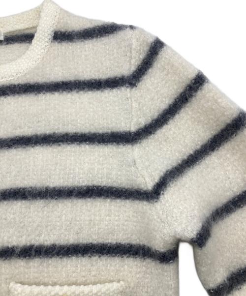 FRAY ID（フレイ アイディー）FRAY ID (フレイ アイディー) リンクスクロップドニットカーディガン ホワイト サイズ:ONE SIZEの古着・服飾アイテム