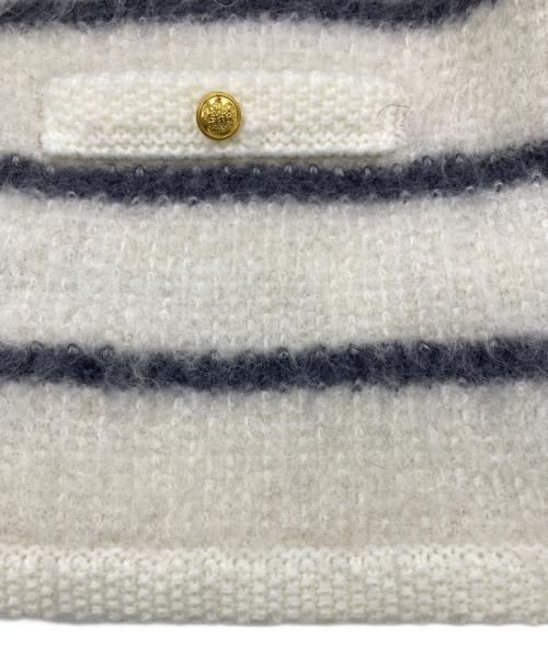 FRAY ID（フレイ アイディー）FRAY ID (フレイ アイディー) リンクスクロップドニットカーディガン ホワイト サイズ:ONE SIZEの古着・服飾アイテム