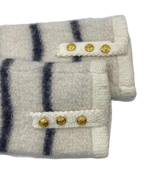 FRAY ID（フレイ アイディー）FRAY ID (フレイ アイディー) リンクスクロップドニットカーディガン ホワイト サイズ:ONE SIZEの古着・服飾アイテム