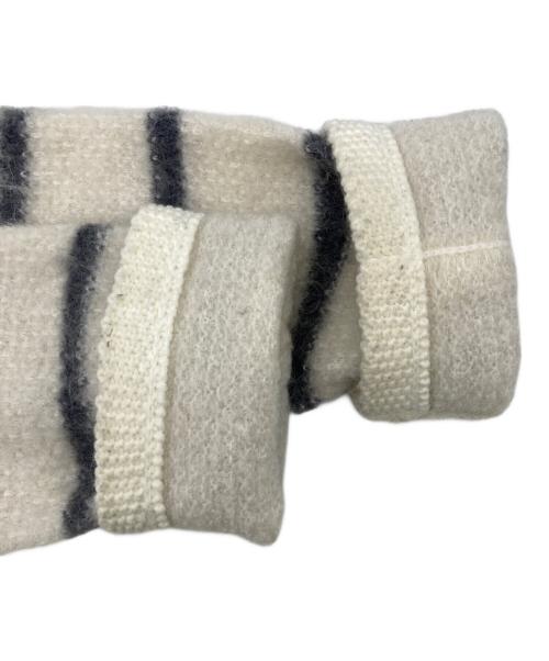 FRAY ID（フレイ アイディー）FRAY ID (フレイ アイディー) リンクスクロップドニットカーディガン ホワイト サイズ:ONE SIZEの古着・服飾アイテム