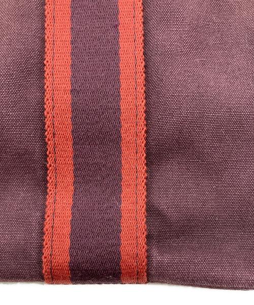 HERMES（エルメス）HERMES (エルメス) キャンバストートバッグ ボルドーの古着・服飾アイテム