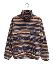 Patagonia（パタゴニア）の古着「シンチラスナップT フリースジャケット」｜ネイビー×ブラウン