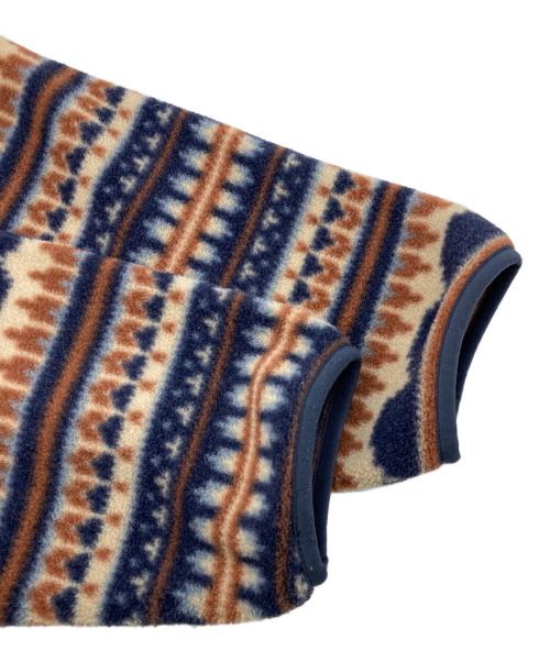 Patagonia（パタゴニア）Patagonia (パタゴニア) シンチラスナップT フリースジャケット ネイビー×ブラウン サイズ:Mの古着・服飾アイテム