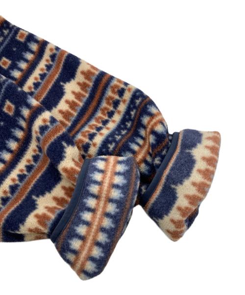 Patagonia（パタゴニア）Patagonia (パタゴニア) シンチラスナップT フリースジャケット ネイビー×ブラウン サイズ:Mの古着・服飾アイテム