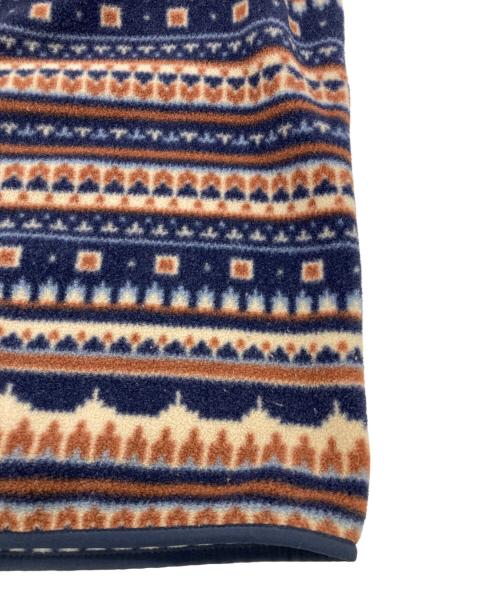Patagonia（パタゴニア）Patagonia (パタゴニア) シンチラスナップT フリースジャケット ネイビー×ブラウン サイズ:Mの古着・服飾アイテム