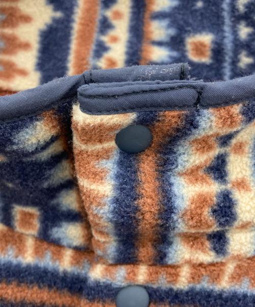Patagonia（パタゴニア）Patagonia (パタゴニア) シンチラスナップT フリースジャケット ネイビー×ブラウン サイズ:Mの古着・服飾アイテム