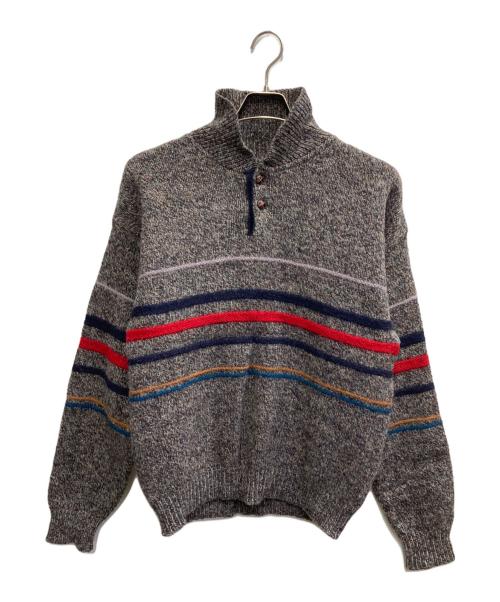 PENDLETON（ペンドルトン）PENDLETON (ペンドルトン) 70s～80s ウールニット【USA製】 グレー×ネイビー サイズ:Mの古着・服飾アイテム