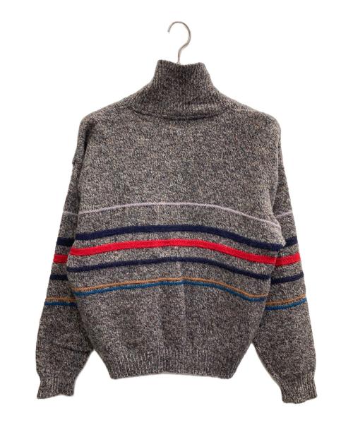 PENDLETON（ペンドルトン）PENDLETON (ペンドルトン) 70s～80s ウールニット【USA製】 グレー×ネイビー サイズ:Mの古着・服飾アイテム