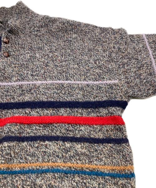 PENDLETON（ペンドルトン）PENDLETON (ペンドルトン) 70s～80s ウールニット【USA製】 グレー×ネイビー サイズ:Mの古着・服飾アイテム