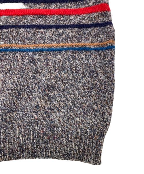 PENDLETON（ペンドルトン）PENDLETON (ペンドルトン) 70s～80s ウールニット【USA製】 グレー×ネイビー サイズ:Mの古着・服飾アイテム