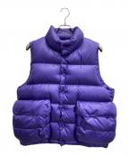 DAIWAダイワ）の古着「TECH BACK PACKER DOWN VEST」｜パープル