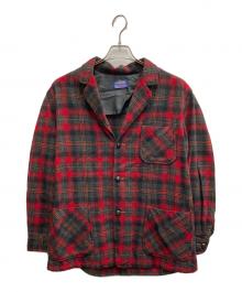 PENDLETON（ペンドルトン）の古着「50s～60s オンブレ ウールテーラードジャケット」｜レッド