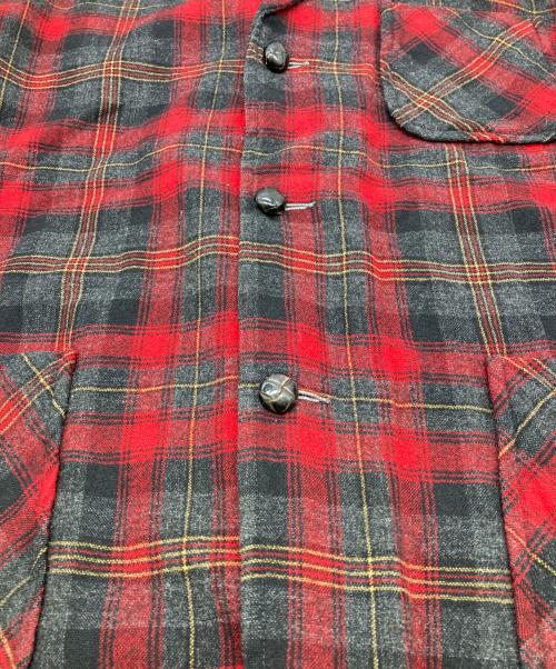 PENDLETON（ペンドルトン）PENDLETON (ペンドルトン) 50s～60s オンブレ ウールテーラードジャケット レッド サイズ:Lの古着・服飾アイテム