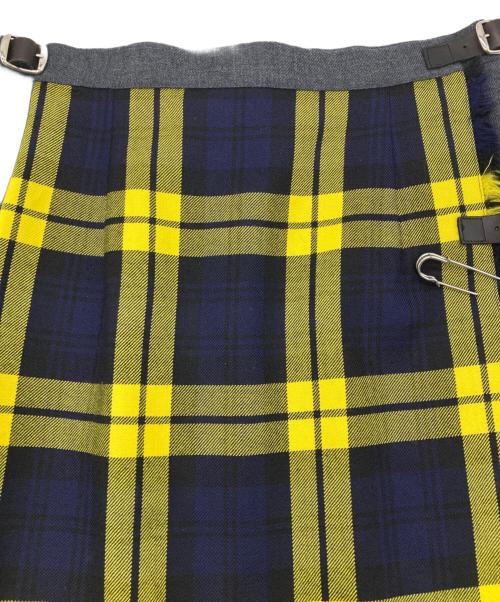 O'NEIL OF DUBLIN（オニールオブダブリン）O'NEIL OF DUBLIN (オニールオブダブリン) ウールチェックスカート イエロー サイズ:US8の古着・服飾アイテム