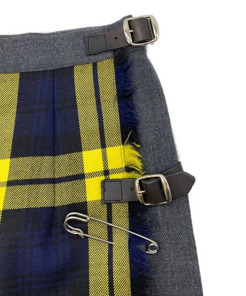 O'NEIL OF DUBLIN（オニールオブダブリン）O'NEIL OF DUBLIN (オニールオブダブリン) ウールチェックスカート イエロー サイズ:US8の古着・服飾アイテム