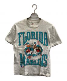 anvil（アンヴィル）の古着「90’S FLORIDA MARLINSTシャツ/ワーナー・ブラザーズ/1992年/MLB 」｜グレー