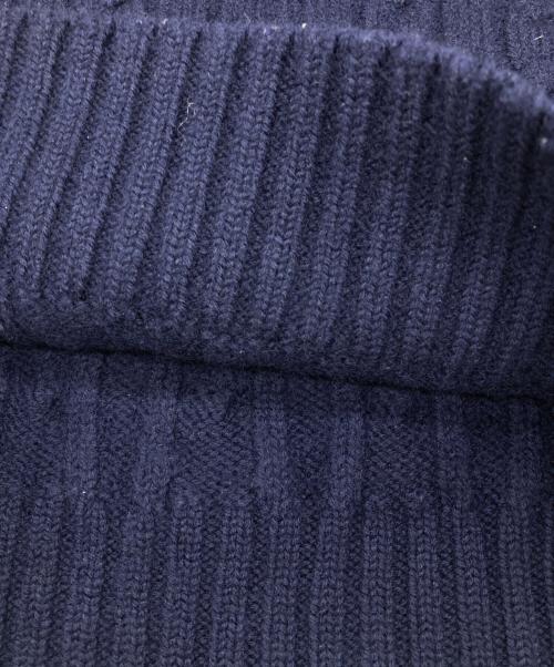POLO RALPH LAUREN（ポロ・ラルフローレン）POLO RALPH LAUREN (ポロ・ラルフローレン) チルデンセーター ネイビー サイズ:Mの古着・服飾アイテム