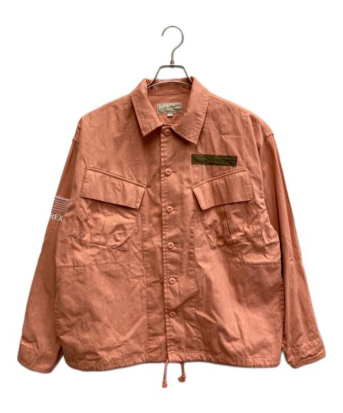 AVIREX（アヴィレックス）AVIREX (アヴィレックス) PIGMENT DYED FATIGUE SHIRT / ピグメント ダイ ファティーグ シャツ ピンク サイズ:Lの古着・服飾アイテム