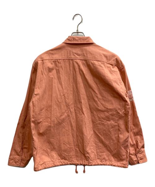 AVIREX（アヴィレックス）AVIREX (アヴィレックス) PIGMENT DYED FATIGUE SHIRT / ピグメント ダイ ファティーグ シャツ ピンク サイズ:Lの古着・服飾アイテム