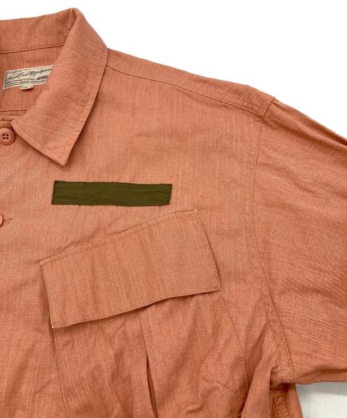 AVIREX（アヴィレックス）AVIREX (アヴィレックス) PIGMENT DYED FATIGUE SHIRT / ピグメント ダイ ファティーグ シャツ ピンク サイズ:Lの古着・服飾アイテム