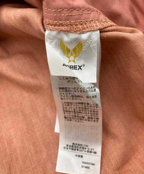 AVIREX（アヴィレックス）AVIREX (アヴィレックス) PIGMENT DYED FATIGUE SHIRT / ピグメント ダイ ファティーグ シャツ ピンク サイズ:Lの古着・服飾アイテム