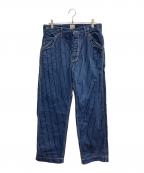 Schottショット）の古着「シンチバック ウォバッシュワークデニム」｜ネイビー