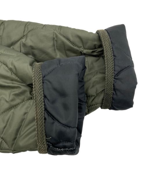 LAVENHAM（ラベンハム）LAVENHAM (ラベンハム) ノーカラーキルティングジャケット オリーブ サイズ:Lの古着・服飾アイテム