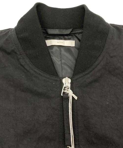 WYM LIDNM（ウィム バイ リドム）WYM LIDNM (ウィム バイ リドム) DETACHABLE NYLON GABA FLIGHT BLOUSON ブラック サイズ:S 未使用品の古着・服飾アイテム