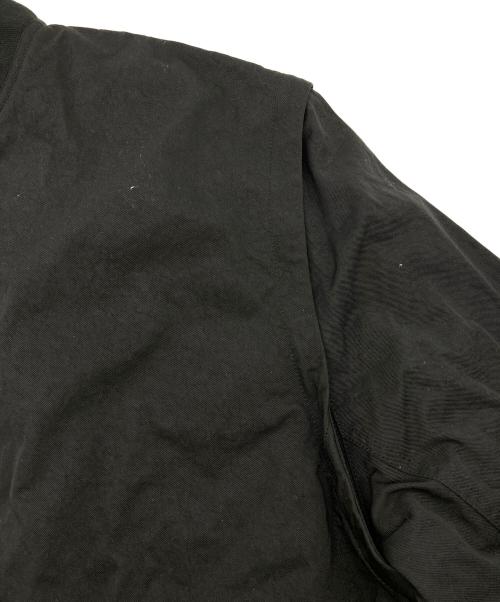 WYM LIDNM（ウィム バイ リドム）WYM LIDNM (ウィム バイ リドム) DETACHABLE NYLON GABA FLIGHT BLOUSON ブラック サイズ:S 未使用品の古着・服飾アイテム