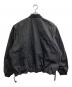 WYM LIDNM (ウィム バイ リドム) DETACHABLE NYLON GABA FLIGHT BLOUSON ブラック サイズ:S 未使用品：4000円