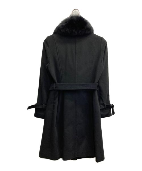 BARNYARDSTORM（バンヤードストーム）BARNYARDSTORM (バンヤードストーム) フォックスファー カシミヤコート ブラック サイズ:40の古着・服飾アイテム