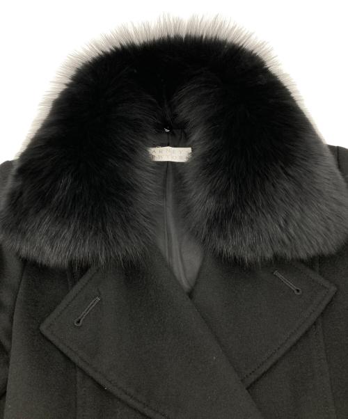 BARNYARDSTORM（バンヤードストーム）BARNYARDSTORM (バンヤードストーム) フォックスファー カシミヤコート ブラック サイズ:40の古着・服飾アイテム