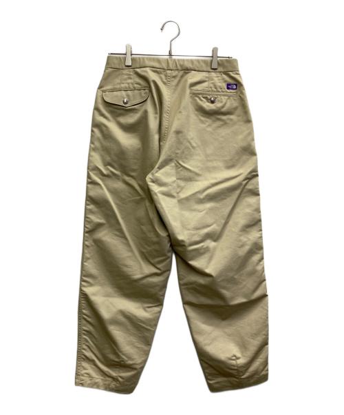 THE NORTHFACE PURPLELABEL（ザ・ノースフェイス パープルレーベル）THE NORTHFACE PURPLELABEL (ザ・ノースフェイス パープルレーベル) Stretch Twill Wide Tapered Pants ベージュ サイズ:30の古着・服飾アイテム
