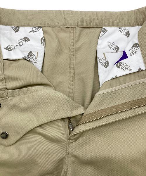 THE NORTHFACE PURPLELABEL（ザ・ノースフェイス パープルレーベル）THE NORTHFACE PURPLELABEL (ザ・ノースフェイス パープルレーベル) Stretch Twill Wide Tapered Pants ベージュ サイズ:30の古着・服飾アイテム