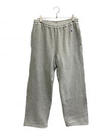 Champion×SHIPS（チャンピオン×シップス）の古着「リバースウィーブ ワイド スウェット パンツ」｜グレー