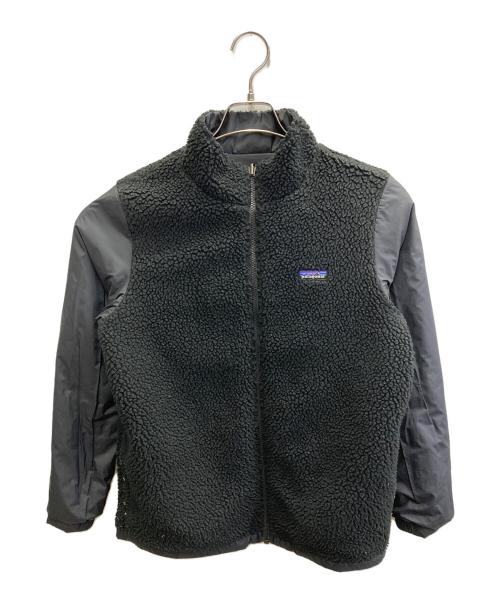 Patagonia（パタゴニア）Patagonia (パタゴニア) リバーシブル ボア ナイロンジャケット ブラック サイズ: XL(14)の古着・服飾アイテム