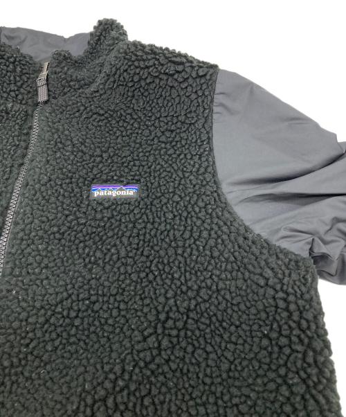 Patagonia（パタゴニア）Patagonia (パタゴニア) リバーシブル ボア ナイロンジャケット ブラック サイズ: XL(14)の古着・服飾アイテム