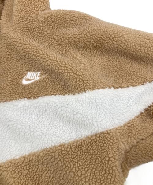 NIKE（ナイキ）NIKE (ナイキ) フルジップ ボア ジャケット ベージュ サイズ:Mの古着・服飾アイテム