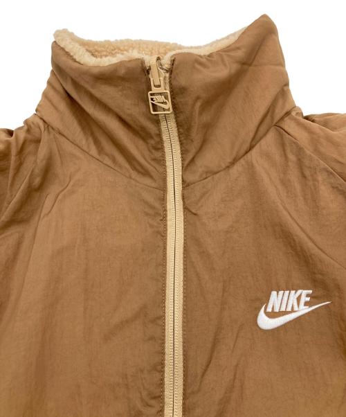 NIKE（ナイキ）NIKE (ナイキ) フルジップ ボア ジャケット ベージュ サイズ:Mの古着・服飾アイテム